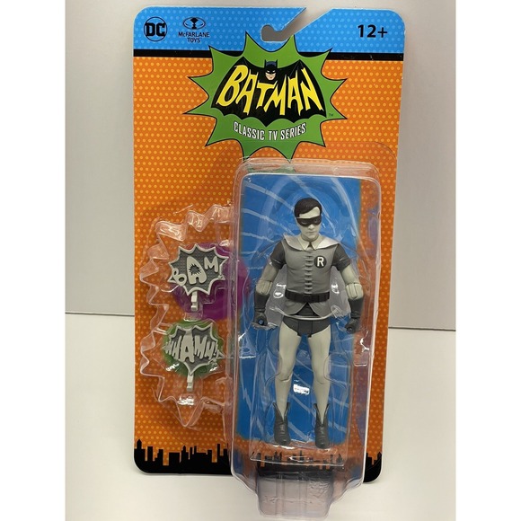 McFarlane Toys Other - Mcfarlane Classic TV 1966 DC Batman Black & White Robin New! (2022)